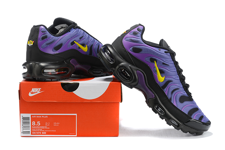 2021 Nike Air Max Plus Purple Black Yellow Running Shoes
